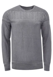 Rusty Neal Strickpullover Grau/Dunkelgrau/Hellgrau