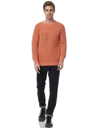 Rusty Neal Strickpullover Orange/Braun