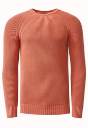 Rusty Neal Strickpullover Orange/Braun