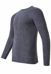 Rusty Neal Strickpullover Dunkelblau/Grau/Dunkelgrau