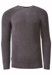 Strickpullover im einfarbigen Design