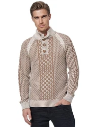 Rusty Neal Strickpullover Beige/Braun