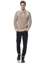 Rusty Neal Strickpullover Beige/Braun