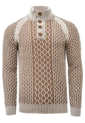 Rusty Neal Strickpullover Beige/Braun