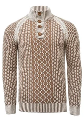 Rusty Neal Strickpullover Beige/Braun
