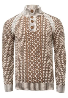 Rusty Neal Strickpullover Beige/Braun