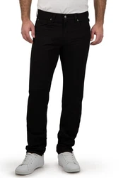 Brühl Stoffhose York Schwarz/Braun/Rot