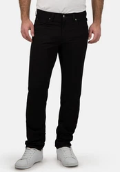 Brühl Stoffhose York Schwarz/Braun/Rot