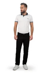 Brühl Stoffhose York Schwarz/Braun/Rot