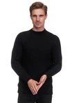 Rusty Neal Strickpullover Stehkragen Schwarz/Rot/Grau