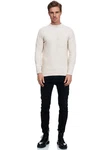 Rusty Neal Strickpullover Stehkragen Beige/Weiß/Khaki/Creme