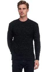 Rusty Neal Strickpullover Schwarz/Dunkelgrau/Grau