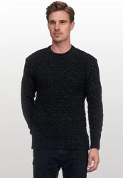 Rusty Neal Strickpullover Schwarz/Dunkelgrau/Grau