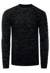 Rusty Neal Strickpullover Schwarz/Dunkelgrau/Grau