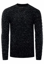 Strickpullover mit elegantem Rundhalsausschnitt