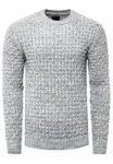Rusty Neal Strickpullover Grau/Dunkelgrau/Weiß
