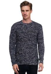Rusty Neal Strickpullover Hellblau/Dunkelblau/Grau