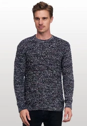 Rusty Neal Strickpullover Hellblau/Dunkelblau/Grau
