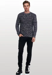 Rusty Neal Strickpullover Hellblau/Dunkelblau/Grau