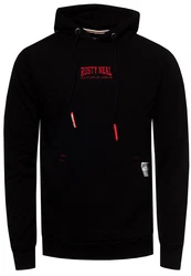 Rusty Neal Kapuzensweatshirt Schwarz/Rot/Lila
