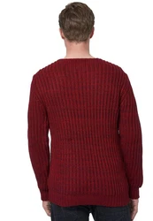 Rusty Neal Strickpullover Dunkelrot/Rot/Bordeaux