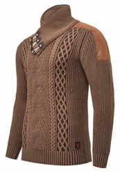 Rusty Neal Strickpullover Braun/Beige/Khaki