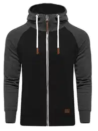 Sweatjacke HENRAY mit erhhtem Kragen