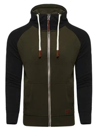 Sweatjacke HENRAY mit erhhtem Kragen