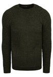 Rusty Neal Strickpullover Grobstrick-Design Dunkelgrün