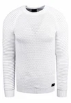 Rusty Neal Strickpullover Grobstrick-Design Weiß/Creme/Schwarz