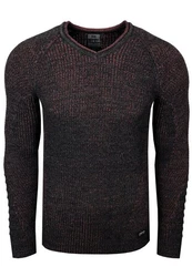 Rusty Neal Strickpullover Schwarz/Dunkelrot/Braun/Bordeaux/Lila