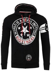 Rusty Neal Sweatjacke Schwarz/Rot