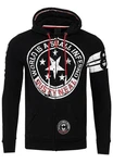Rusty Neal Sweatjacke Schwarz/Rot