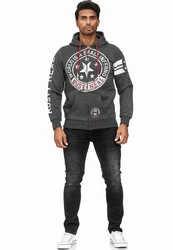 Rusty Neal Sweatjacke Schwarz/Dunkelgrau/Grau/Hellgrau