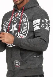 Rusty Neal Sweatjacke Schwarz/Dunkelgrau/Grau/Hellgrau