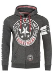 Rusty Neal Sweatjacke Schwarz/Dunkelgrau/Grau/Hellgrau