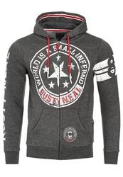 Rusty Neal Sweatjacke Schwarz/Dunkelgrau/Grau/Hellgrau