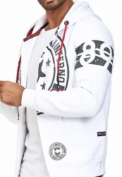 Rusty Neal Sweatjacke Weiß/Schwarz/Creme