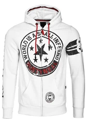 Sweatjacke mit coolen Printmotiven