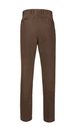 Brühl Chinohose Parma mit Komfortdehnbund Khaki/Dunkelbraun
