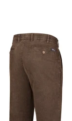 Brühl Chinohose Parma mit Komfortdehnbund Khaki/Dunkelbraun
