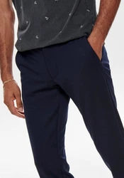 ONLY & SONS Chinohose Mark Dunkelblau/Blau/Grau