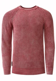 Strickpullover im dezenten Batik-Design