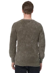 Rusty Neal Strickpullover Khaki/Dunkelgrün/Beige