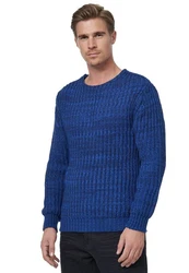 Rusty Neal Strickpullover Blau/Hellblau
