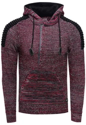 Rusty Neal Kapuzensweatshirt Knitwear Lila/Dunkelrot/Bordeaux/Rot/Rosa