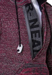 Rusty Neal Kapuzensweatshirt Knitwear Lila/Dunkelrot/Bordeaux/Rot/Rosa