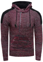 Rusty Neal Kapuzensweatshirt Knitwear Lila/Dunkelrot/Bordeaux/Rot/Rosa