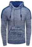 Rusty Neal Kapuzensweatshirt Knitwear Blau/Dunkelblau/Grau Rusty Neal Kapuzensweatshirt Knitwear Blau/Dunkelblau/Grau
