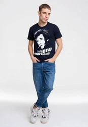 LOGOSHIRT T-Shirt Columbo Dunkelblau/Blau/Hellblau